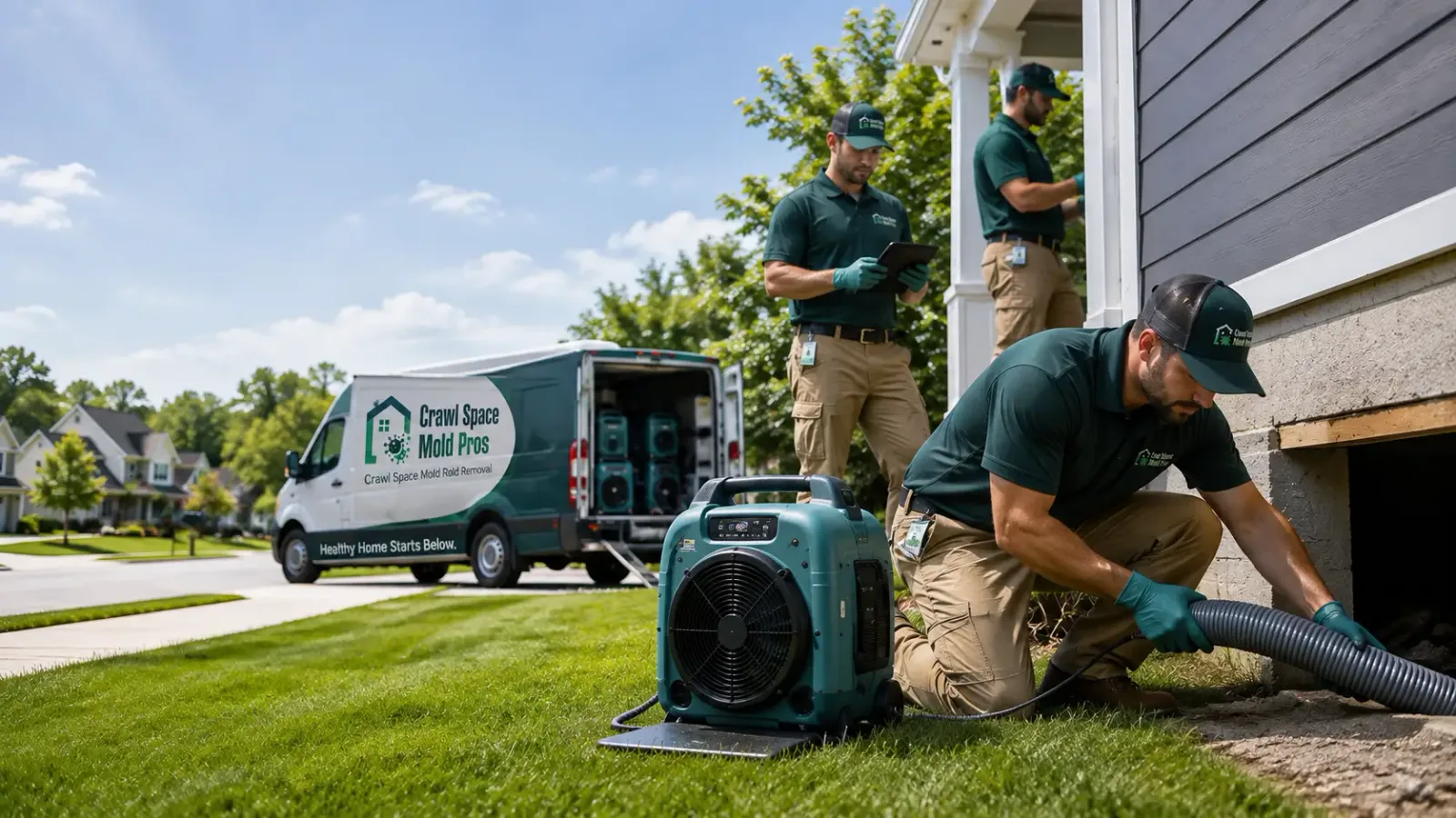 Crawl Space Mold Removal in Lankin, ND
